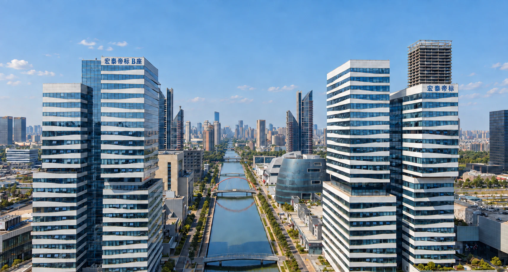 Ningbo office building view
